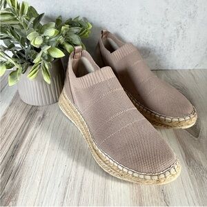 🌿Size 8.5 Espadrille Marc Fisher LTD ML Jilly Blush Pink Sneaker Shoe Platform